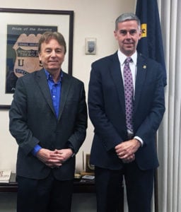 AML RightSource Vice Chairman, John Byrne (left) and Chief of the IRS Criminal Investigation Division, Don Fort (right)
